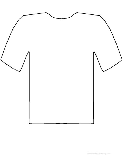 printable  shirt template clipartsco