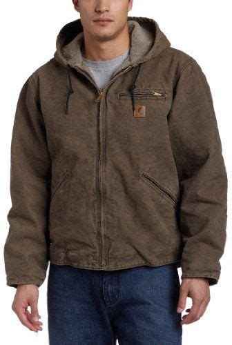 carhartt men s big and tall sherpa lined sandstone sierra jacket j141