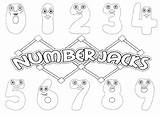 Numberjacks Numberblocks Coloringonly Balamory Kerwhizz sketch template
