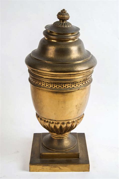 large brass lidded urn  sale  stdibs