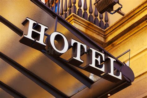 hotel sign stock image image  life outdoors decoration