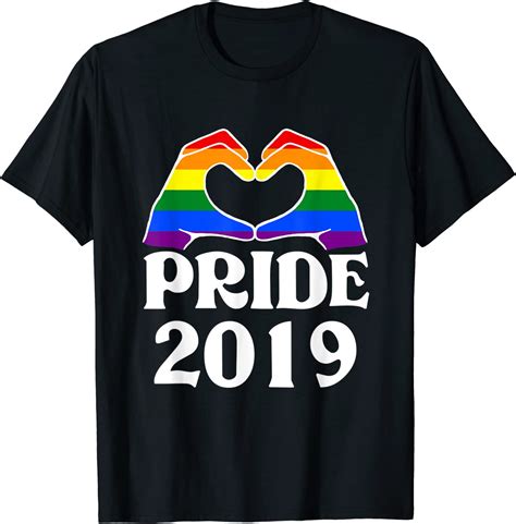Gay Pride Parade Gay Pride Rainbow Hands Heart T Shirt