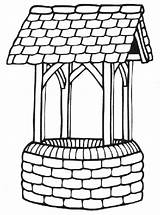 Wishing Well Clipart Drawing Cliparts Crafts Clipground Getdrawings sketch template