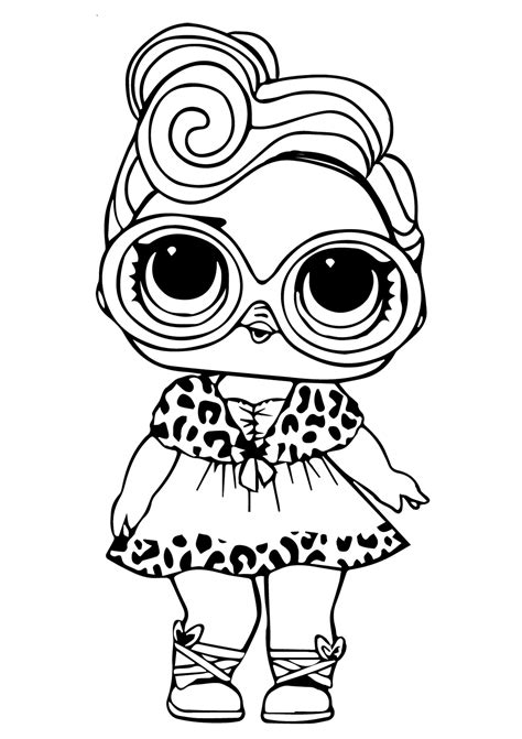 printable lol doll coloring pages