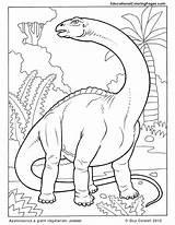 Coloring Dinosaur Pages Apatosaurus Dinosaurs Kids Book Jurassic Printable Colouring Color Colouringpages Au Animal Dino Books Kleurplaten Dieren Educationalcoloringpages Sheets sketch template