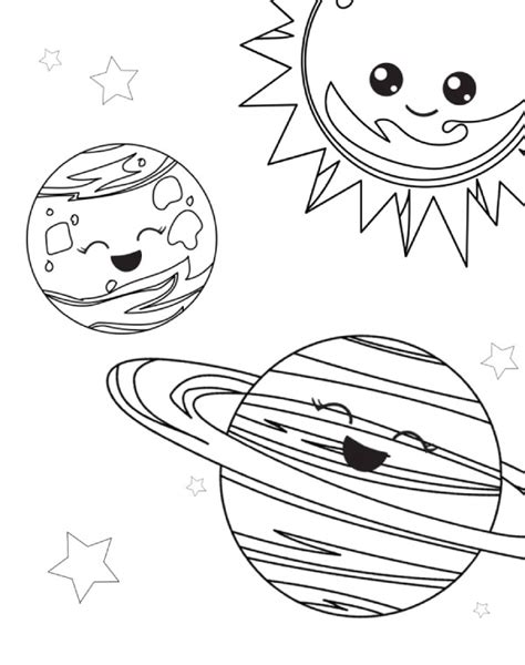 printable space coloring pages  kids