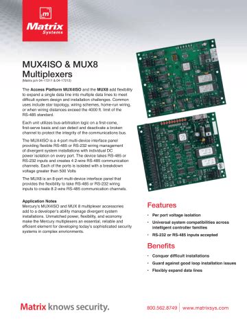 muxiso  mux multiplexers manualzz