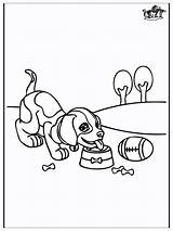 Dog Drinking Coloring Pages Animals Pets Farm Advertisement sketch template