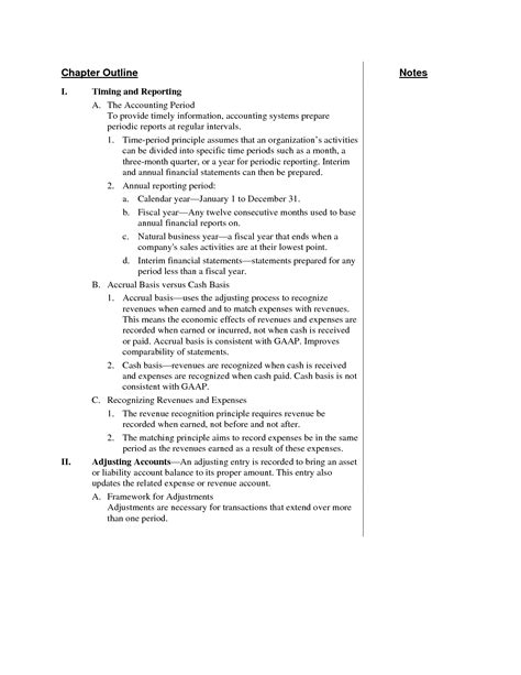 outline template  notes