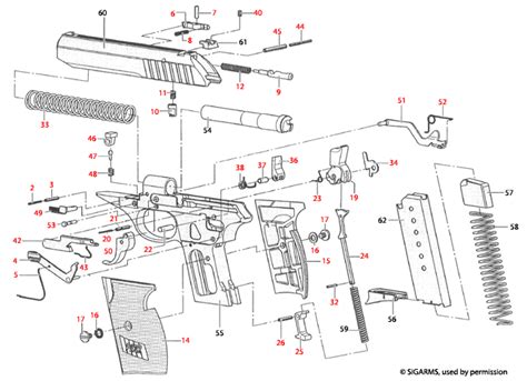 sig sauer p schematics gun parts home brownells australia