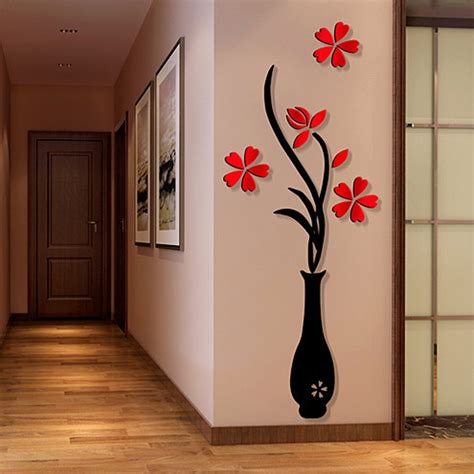 wall sticker decals bangcool removable flowering plant wall