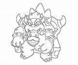 Coloring Pages Bowser Popular Coloringhome sketch template