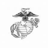 Usmc Emblem Marine Corps Drawing Getdrawings sketch template