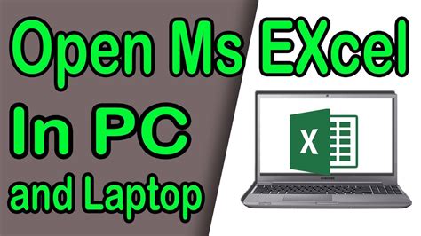 open excel  computer excel app  laptop open excel  windows