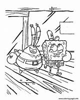 Coloring Krabs Sponge Mr Pages Printable sketch template