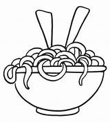 Espaguete Espaguetis Colorir Noodles Platos Colorironline Coloringpagesfortoddlers Desenhos sketch template