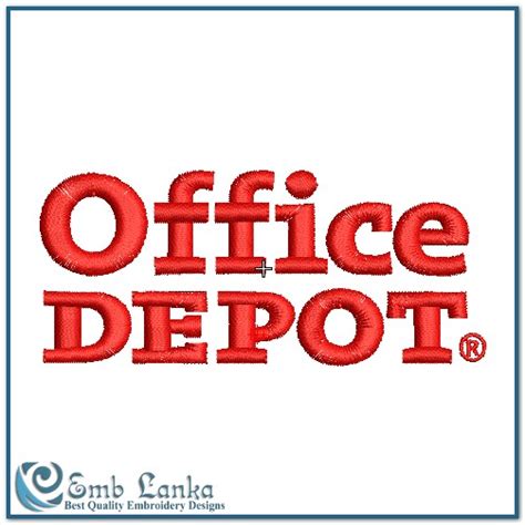 office depot logo embroidery design emblanka