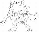 Zoroark Pokemon Coloring Pages Deviantart Drawing Base Sketches Choose Board sketch template