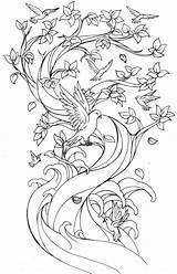 Tree Tattoo Coloring Family Cherry Blossom Drawing Tattoos Deviantart Designs Japanese Metacharis Pages Outline Drawings Printable Colouring Clipart Trees Flower sketch template