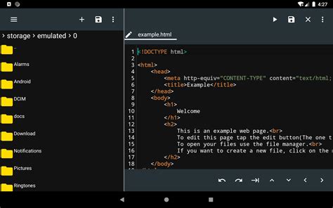html editor apk  android