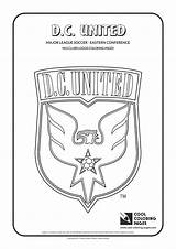 Coloring Pages United Logo Soccer Mls Logos Clubs Cool Dc League Kids Shield Major sketch template