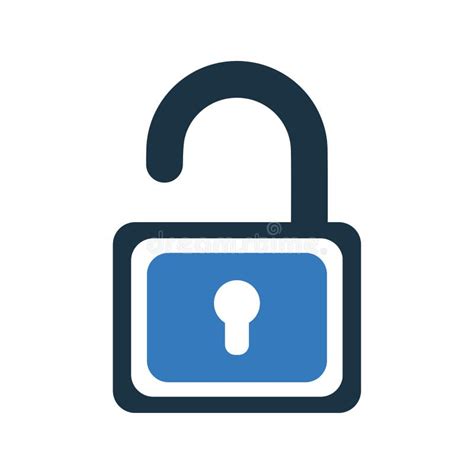 Open Lock Unlock Unlocked Icon Stock Illustration Illustration Of