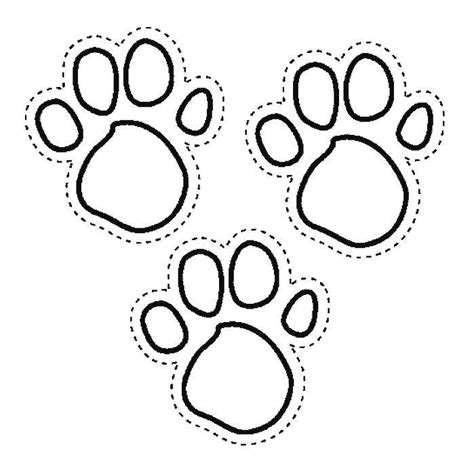 paw coloring pages    print