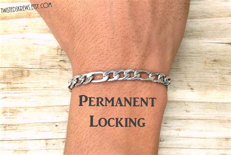 Bdsm Permanent Locking Bracelet Anklet Necklace Day Collar Etsy
