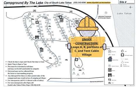 campground map  south lake tahoe ca official website