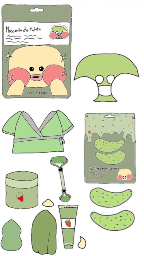 paper duck   green   paper doll template paper dolls