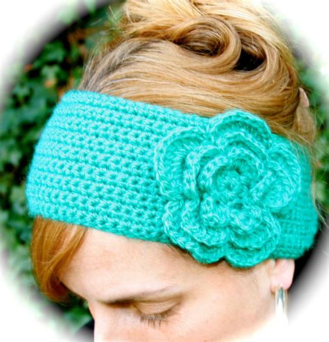crochet pattern headband  big layered flower easy   etsy