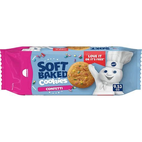 amazon lowest price pillsbury soft baked cookies confetti  oz  ct