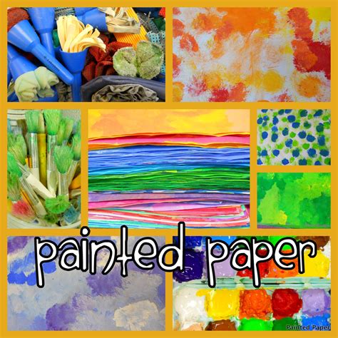 painted paper  process  painting paper