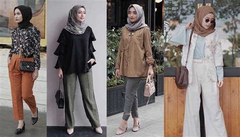 9 Style Hijab Casual Buat Ke Kantor Paling Trendy Model Pakaian Hijab