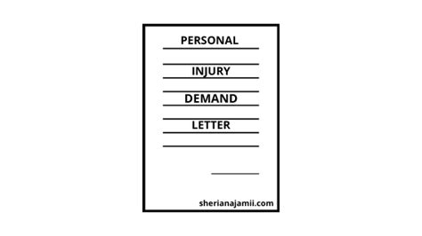 sample demand letter  personal injury lettering letter sample