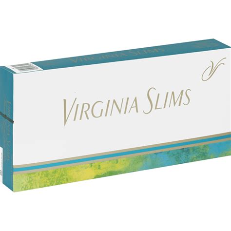 virginia slims cigarettes gold pack menthol 120 s box tobacco