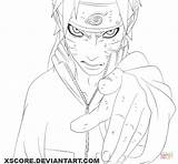 Naruto Uzumaki Coloring Pages Printable Drawing Comment sketch template