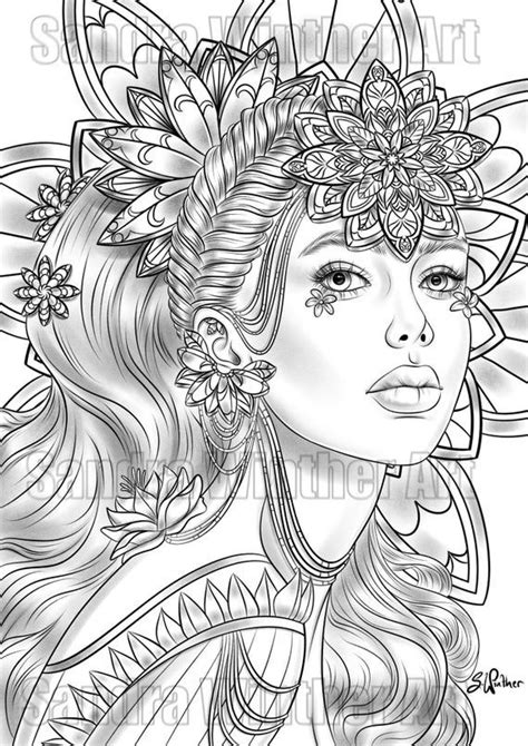 digital coloring pages  adults