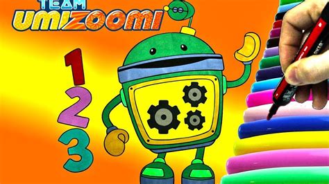 team umizoomi bot coloring page team umizoomi coloring book  kids