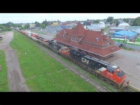 dji phantom  aerial video cn stack train  wbc rail cowl  amherst ns july