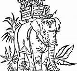 Pages Coloring Elephant India Indian Mahal Taj Printable Ancient Getcolorings Hindu Colouring sketch template