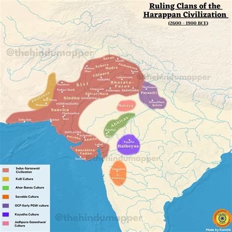 Thehindumapper On Twitter A Hypothetical Map Of The Harappan Kingdoms