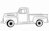 Truck Vintage Draw Drawing Step Old Coloring Ford Pages Pickup Sketch Pick Trucks Outline Classic Red Drawings Christmas Drawingtutorials101 Cartoon sketch template
