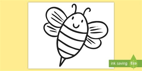 bumblebee template printable illustration craft activity