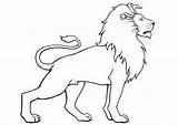 Lion Drawing Coloring Kids Animals Color Pages Colouring Animal Drawings Children Print Sketch Books Male Nurse Printable Getdrawings Colored Paintingvalley sketch template