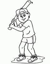 Baseball Batter Batting Smily Indiaparenting sketch template