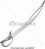 Sabre Clipart Tattoo Saber Knife Silhouette Clipground Background sketch template
