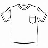 Shirt Clipart Clip Clothes Pocket Outline Shirts Tee Drawing Back Clipartmag Jpeg Library sketch template