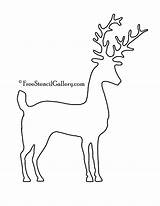 Reindeer Freestencilgallery sketch template