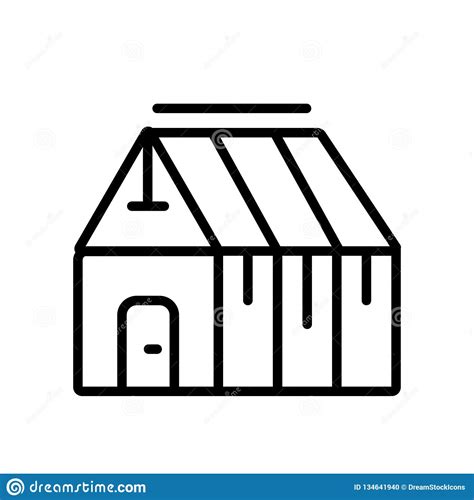 greenhouse icon vector isolated  white background greenhouse sign